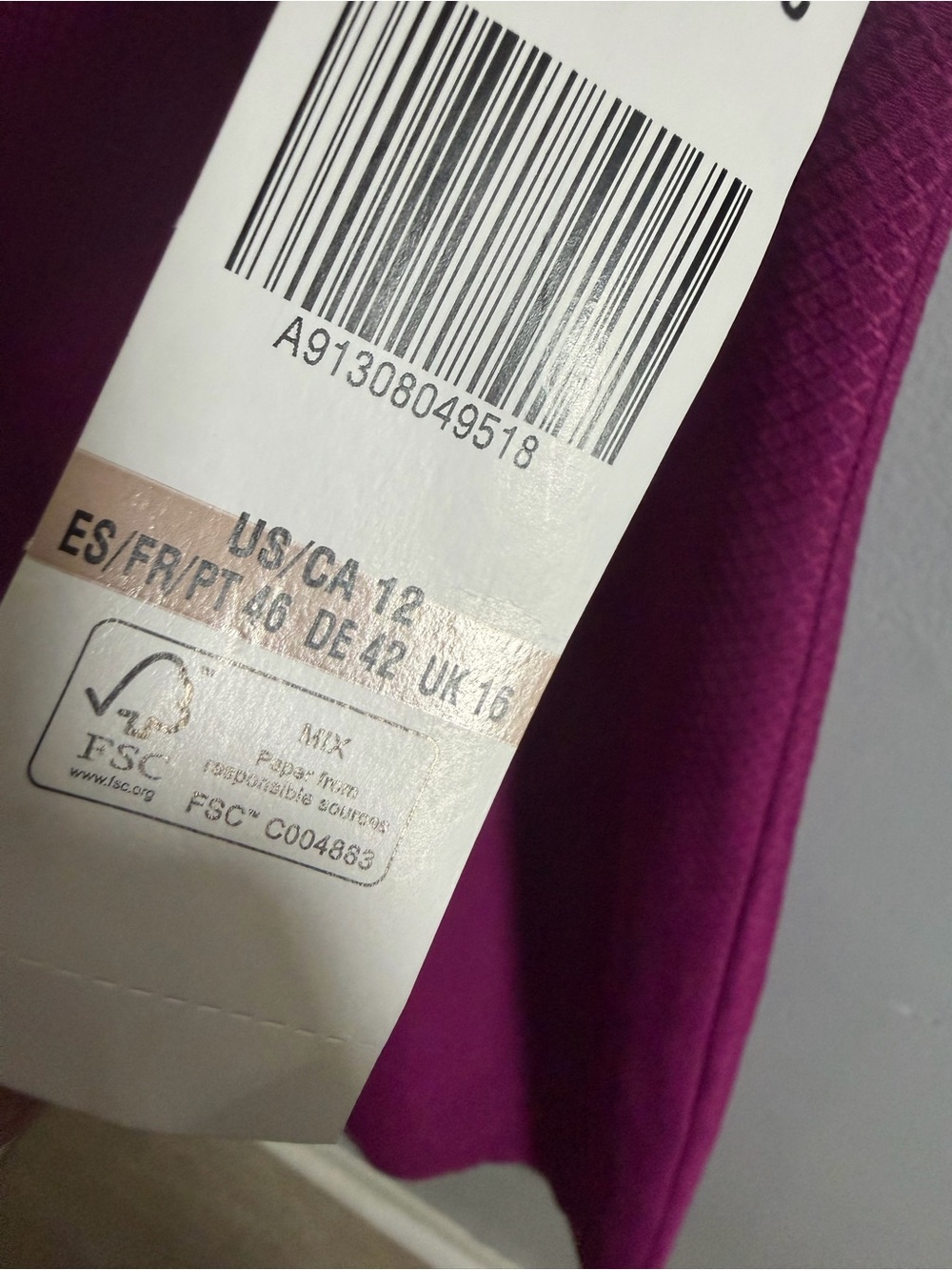 Le Suit Magenta Purple Textured Sleeveless Sheath Dress New - Picture 8 of 11